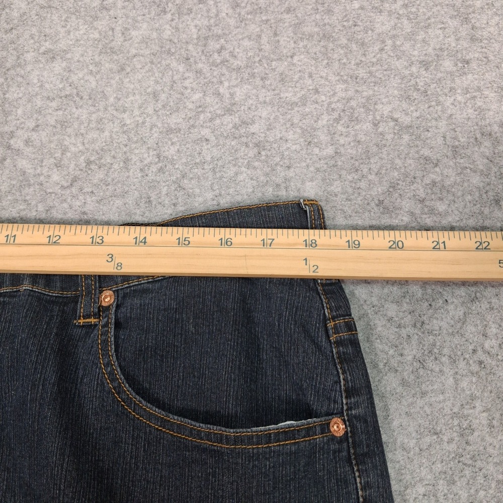 Avenue Blues Jeans Womens 16 Petite Blue Dark Wash‎ Stretch Straight Leg - Picture 4 of 6
